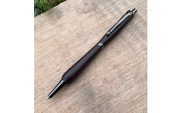 【ふるさと納税】2Pice木軸シャープペンシル・ブラック金具 0.5mm・黒檀（コクタン）木製シャーペン 木軸 シャーペン 入学 卒業 就職 祝