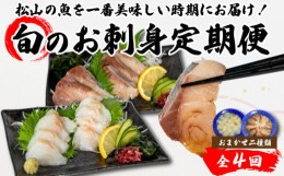 【ふるさと納税】＜夏からお届け＞【全4回】 旬のお刺身定期便 (2~3人前×2種類) 魚 切身 鮮魚 刺身セット 刺身2種盛り 刺身 お刺身 お刺