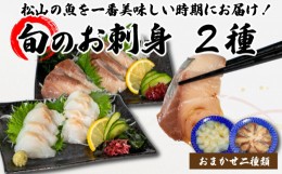 【ふるさと納税】＜夏のお届け＞ 旬のお刺身 2種類 (2~3人前×2種類) 魚 切身 鮮魚 刺身セット 刺身2種盛り 刺身 お刺身 お刺し身 魚介 