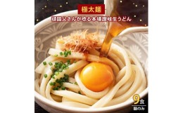 【ふるさと納税】生うどん 麺のみ 9食（300g×3袋）極太麺｜うどん 生麺