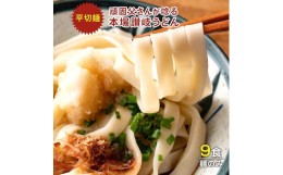 【ふるさと納税】生うどん 麺のみ 9食（300g×3袋）平切麺｜うどん 生麺