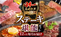 【ふるさと納税】【全12回定期便】 長崎和牛 ステーキ堪能コース 総計11.7kg / モモ リブロース イチボ サーロイン ランプ ヒレ レモンス