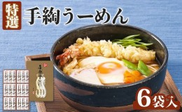 【ふるさと納税】特選手綯うーめん 6袋入【08118】