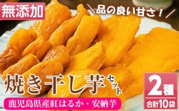 【ふるさと納税】A-1639H鹿児島県産焼き干し芋（紅はるか8袋・種子島産安納芋2袋）計100g×10袋