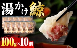 【ふるさと納税】【最速発送】湯かけくじら 約100g×10個セット 長崎市/日野商店 [LES044] スピード 最短 最速 発送