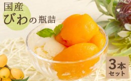 【ふるさと納税】【訳あり】国産 びわ 瓶詰 370ｇ×3本