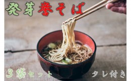 【ふるさと納税】北海道中川町産発芽そば使用　誉そば3袋セット（乾麺240g×3袋）タレあり