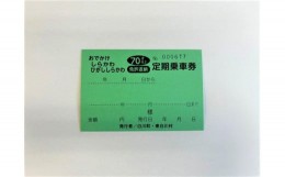 【ふるさと納税】No.253　おでかけしらかわ定期乗車券７０才　３ヶ月