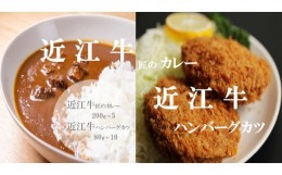 【ふるさと納税】【6月お届け】【「近江牛匠のカレー」・「近江牛ハンバーグカツ」セット】肉 牛肉 カレー ハンバーグ カツ ブランド牛 