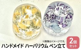 【ふるさと納税】[?5695-1556]ハンドメイド ハーバリウム ペン立て  歯ブラシ 印鑑 スタンド