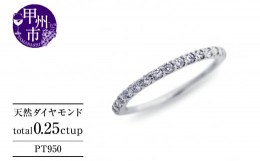 【ふるさと納税】指輪 天然 ダイヤモンド 0.25ct VS〜VVSクラス ハーフ Judithジュディス【pt950】r-263（KRP）M84-1410