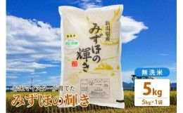 【ふるさと納税】令和5年産 お米マイスターが育てた上越産みずほの輝き 5kg(5kg×1)無洗米 精米