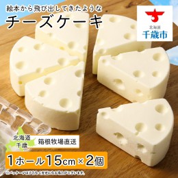 【ふるさと納税】【北海道直送！】絵本から飛び出してきたようなチーズケーキ（15cm×2ホール）