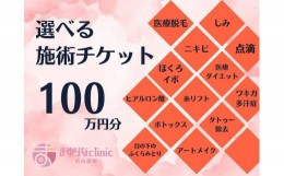 【ふるさと納税】美容医療　脱毛・美肌　選べる！施術１００万円分【組み合わせ自由】まゆりなclinic名古屋栄