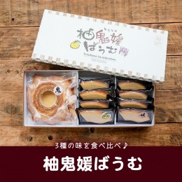 【ふるさと納税】柚鬼媛バウムクーヘンセット　洋菓子 ギフト お土産 ハード ソフト 柚子 ゆず ユズ スイーツ