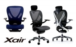 【ふるさと納税】747-1_Inaba OfficeChair 「Xair（エクセア）」（インディゴブルー） | チェア 椅子 リクライニング イナバ オフィス PC