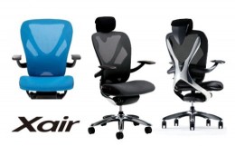 【ふるさと納税】747-1_Inaba OfficeChair 「Xair（エクセア）」（アクアブルー） | チェア 椅子 リクライニング イナバ オフィス PC 事