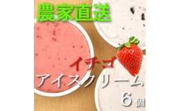 【ふるさと納税】農家直送!BELL FARMの美味しい苺アイスクリーム　3種×2個　6個セット【1082439】