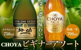 【ふるさと納税】CHOYA ビギナーアソート TheCHOYA　熟成一年 700ml エクセレント 750ml 計2本 セット 飲み比べ 羽曳野商工振興株式会社