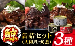 【ふるさと納税】鯨の缶詰詰め合わせ 3種セット 長崎市/日野商店 [LES055]