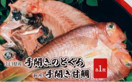 【ふるさと納税】[?5226-0982]干物 セット 山口県産 のどぐろ 1枚・萩産 甘鯛 1枚 手開き 魚 加工品