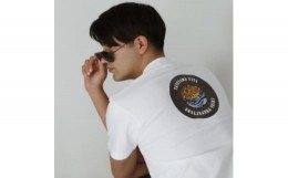 【ふるさと納税】バックプリント 館山市 マンホールTシャツ 白 Lサイズ【1489881】
