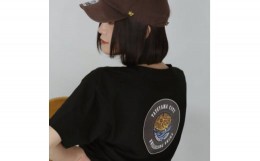 【ふるさと納税】バックプリント 館山市 マンホールTシャツ 黒 Sサイズ【1489884】