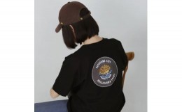 【ふるさと納税】バックプリント 館山市 マンホールTシャツ 黒 Lサイズ【1489890】