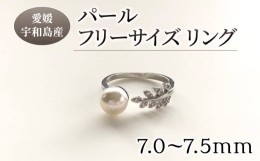 【ふるさと納税】パール フリーサイズリング 7.0-7.5mm 松本真珠 真珠 アクセサリー レディース パールリング リング 指輪 アコヤ真珠 本