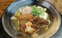 【ふるさと納税】【だるまそば】肉全部盛り！4食セット（三枚肉、ソーキ、軟骨ソーキ、てびち）