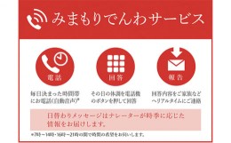 【ふるさと納税】郵便局のみまもりサービス「みまもりでんわサービス」（固定電話6カ月）