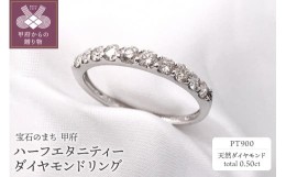 【ふるさと納税】【サイズ：10号】プラチナ900　ダイヤモンドリング　AZR-27