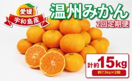 【ふるさと納税】温州みかん 定期便 2回 計15kg 7.5kg×2回 家庭用 平石農園 温州 みかん 蜜柑 果物 フルーツ 柑橘 産地直送 農家直送 数