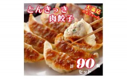 【ふるさと納税】「宇都宮餃子会とんきっき」肉餃子　90個（計1.6kg）