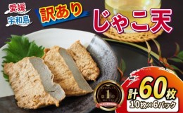 【ふるさと納税】訳あり じゃこ天 60枚 セット 小林フーズ すり身 練り物 冷蔵 惣菜 フライ おでん 具 出汁 だし 10枚ずつ 小分け 郷土料