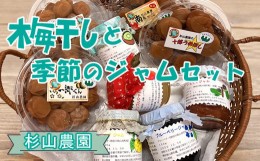 【ふるさと納税】杉山農園 Ｂ 梅干しと季節のジャムセット【 梅干し 国産 塩だけ 酸っぱい ジャム 無添加 フルーツ 果物 詰め合わせ 食べ