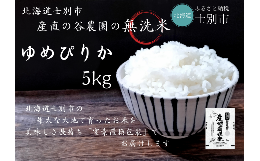 【ふるさと納税】【北海道士別市】（産直の谷農園）産地直送米「無洗米ゆめぴりか」（5？）