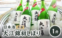 【ふるさと納税】日本酒（生酒） 大江錦初しぼり1升　 【009-011】