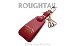 【ふるさと納税】Roughtail leather works＜ レザーチャームキーホルダー＞レッド【1498037】