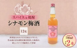 【ふるさと納税】スパイス＆焼酎 シナモン梅酒12度 700ml×2本