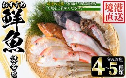 【ふるさと納税】＜土日祝着＞＜7〜8月・年末年始配送不可＞おすすめ鮮魚詰め合わせ(4〜5種類)【sm-AA003-B】【いたくら】