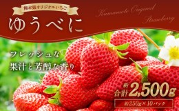 【ふるさと納税】熊本産 ゆうべに 250g×10パック 計2.5kg 【2025年2月上旬〜2月下旬発送予定】