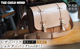 【ふるさと納税】【レザーバッグ】ショルダーバッグtoolB12（栃木レザー・生成り） ANAT033