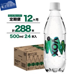 【ふるさと納税】【12か月定期便】VOX バナジウム 強炭酸水 500ml 24本(ミントフレーバー)