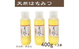 【ふるさと納税】竹内養蜂の蜂蜜1種(くろがねもち3本) 各400g プラスチック便利容器【1488847】