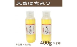 【ふるさと納税】竹内養蜂の蜂蜜1種(くろがねもち2本) 各400g プラスチック便利容器【1488850】