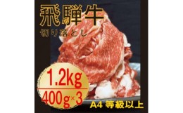 【ふるさと納税】飛騨牛　A4等級　切り落とし　1.2kg【1487292】