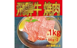 【ふるさと納税】飛騨牛　肩ロース　焼肉　1kg【1487296】