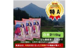 【ふるさと納税】(G369) 【令和5年産】白米１５kg(５kg×３袋) こしひかり(恋瀬姫の舞) 筑波山麓厳選米