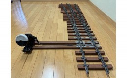 【ふるさと納税】ミニ鉄道パーツ 合成枕木製6番片開き分岐器(左) 1セット